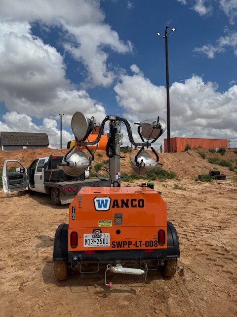 wanco light tower for rent midland tx